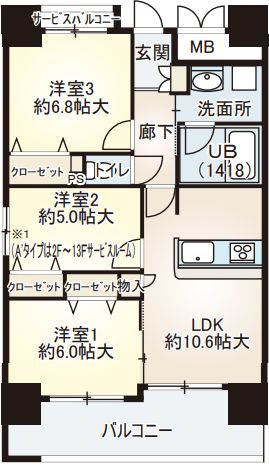ベリー海老江　間取り