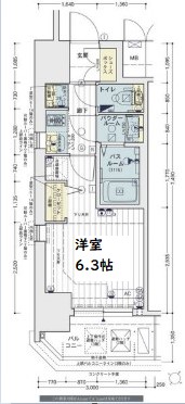 エステムコートディアシティWEST 　間取り