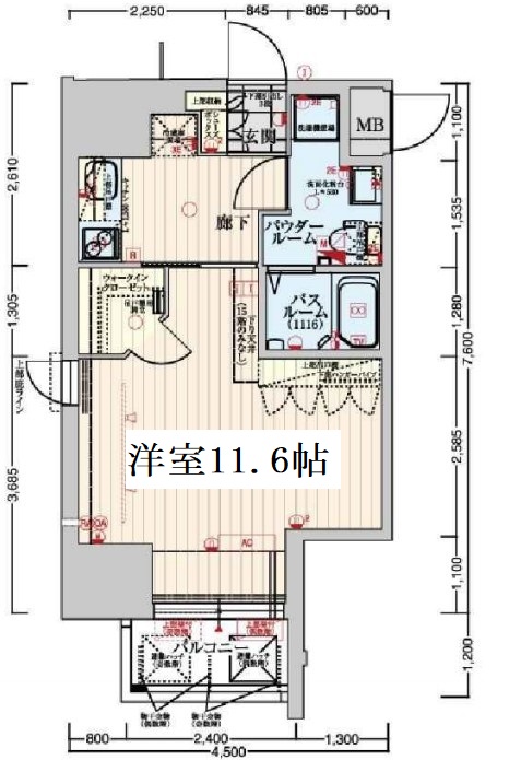 エステムコート難波EASTレオルガ　間取り