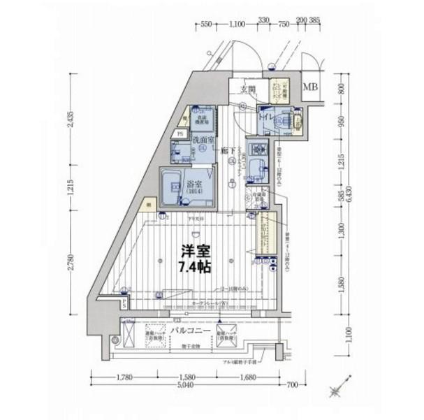 アクアプレイス梅田5　間取り
