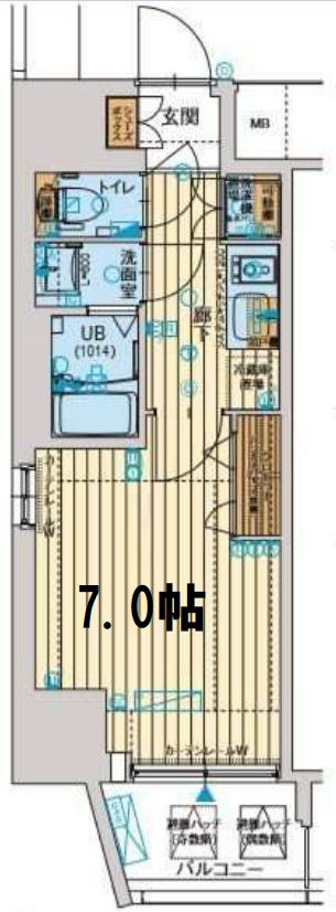 ファーストステージ江戸堀パークサイド　間取り