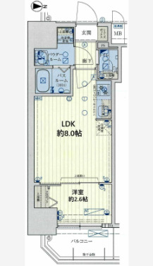 スワンスシティ大阪クレアスト　間取り