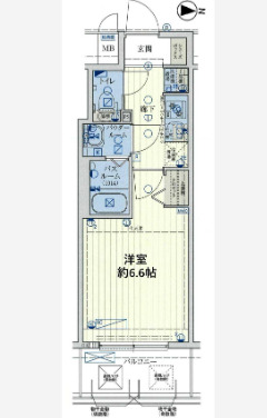 スワンスシティ大阪クレアスト　間取り