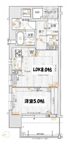クラウンハイム上町台　間取り