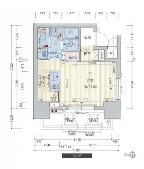 プレサンス心斎橋ラヴィ 間取り