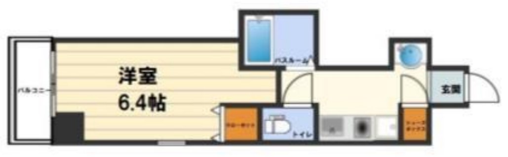 プロシード大阪梅田ポーション　間取り