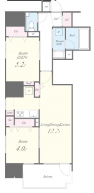 JASPER御堂筋本町　間取り