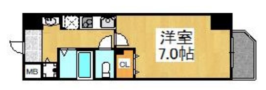 ジュネーゼグラン難波ミラージュ　間取り