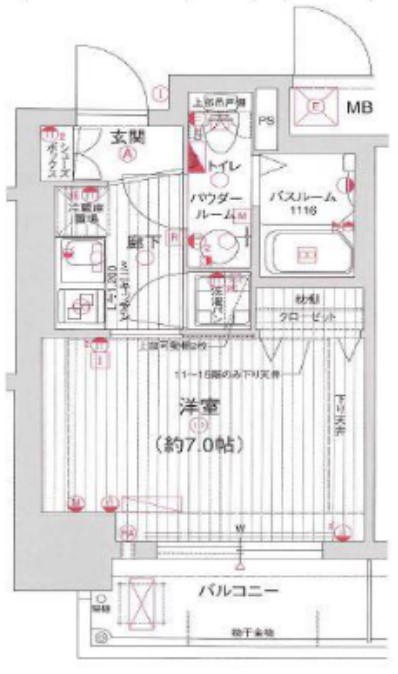 ラシュレエグゼ本町　間取り