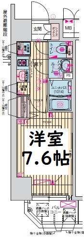 ララプレイス難波ガルテン　間取り
