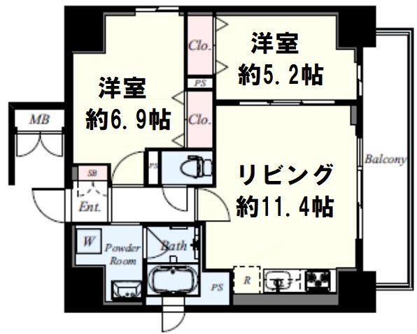 ミラノ堺筋　間取り図