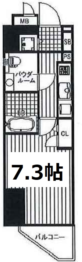 スワンズシティ大手前ソレイユ　間取り