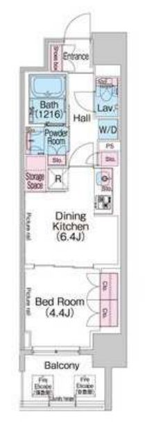 コンフォリア北堀江一丁目　間取り
