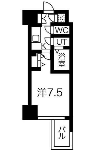 プレミアムコート谷町4丁目　間取り