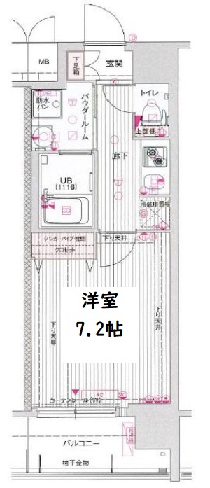 サムティ北梅田VESSEL　間取り