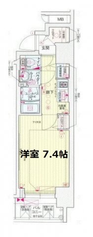 プレサンス南森町ライズ　間取り