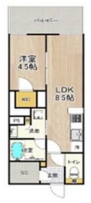 PHOERME TENNOJI East　間取り