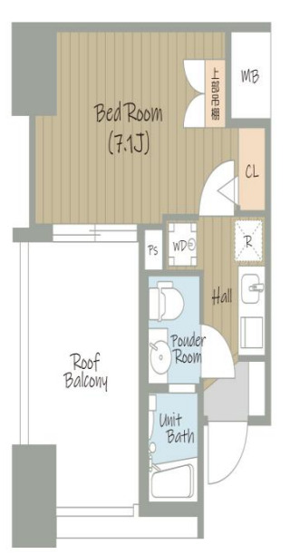 アドバンス心斎橋ラシュレ 間取り