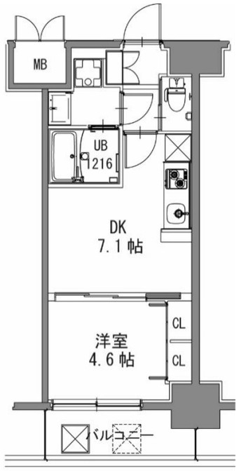 スプランディッド新大阪キャトル　間取り