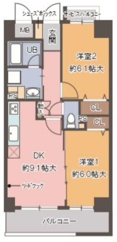 カルムレトリア西梅田　間取り
