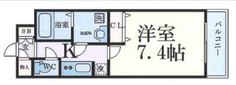 サムティ北梅田VESSEL　間取り