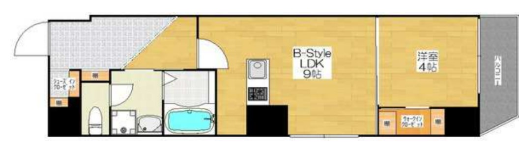 M.hills南船場　間取り 