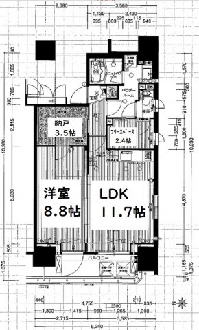 プレサンスNEO中之島公園　間取り　別部屋参考写真
