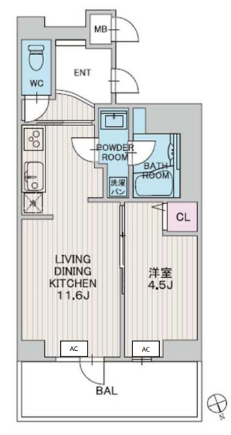 フェリシエ安堂寺町　間取り