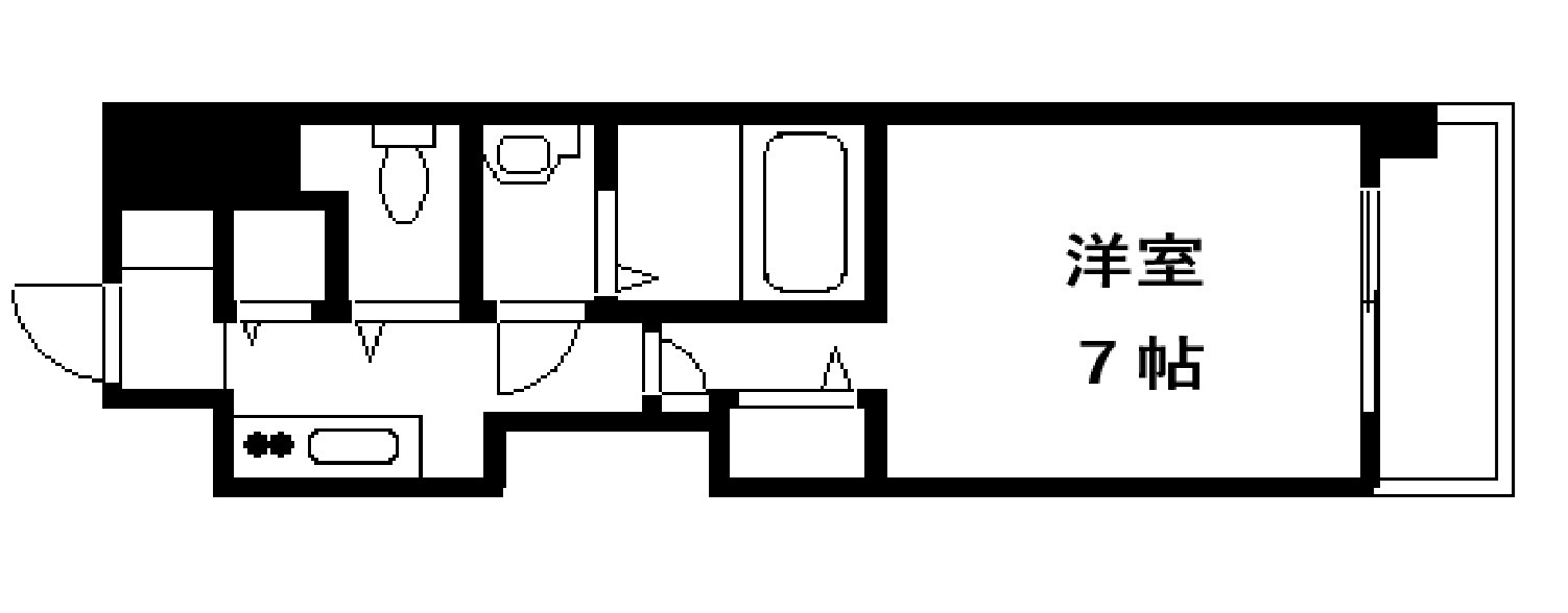 プレサンス谷町キャトル　間取り
