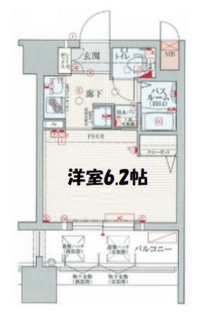 エステムコート新大阪Ⅵエキスプレイス　間取り図