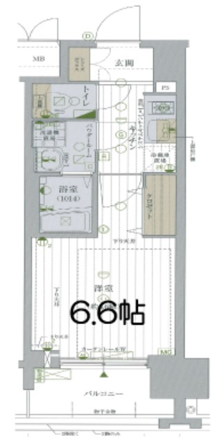 レジュールアッシュ九条　間取り図