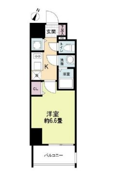 プレサンス京町堀サウス　間取り