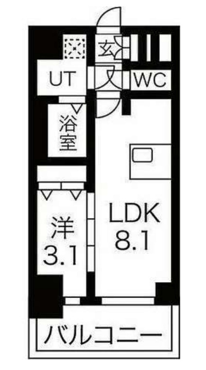 ファステート名古屋駅前ドリーム　間取り