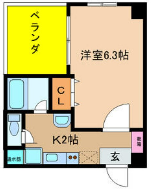 Ｂ－ＲＩＳＥ新町　間取り