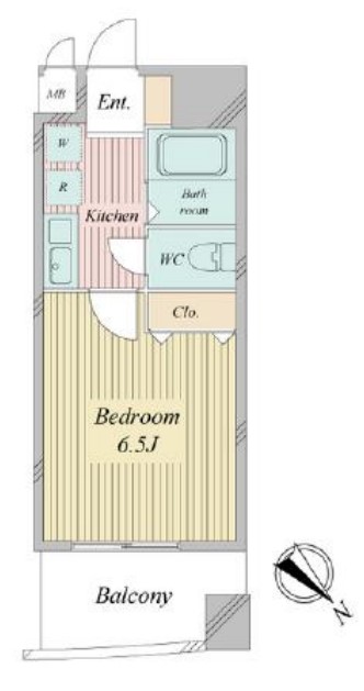 アブレスト桜川　間取り