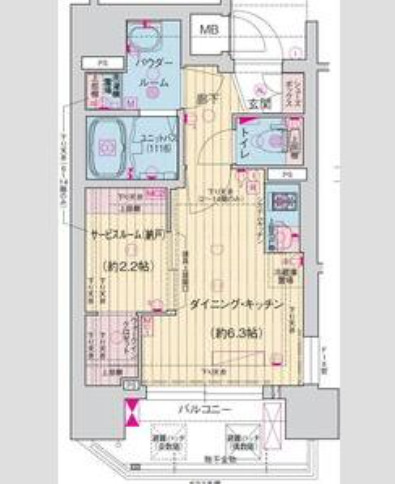 ソルテラス阿波座ウィズ　間取り