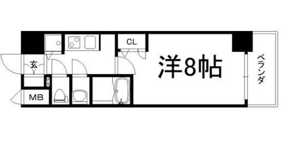 サムティ阿波座BELSIA　間取り図