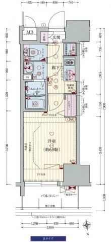 プレサンス阿波座駅前　間取り