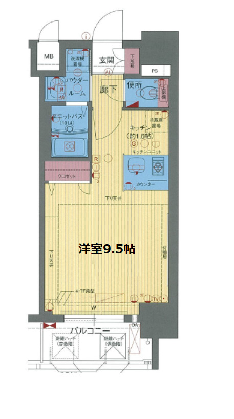 プレサンス新大阪クレスタ　間取り