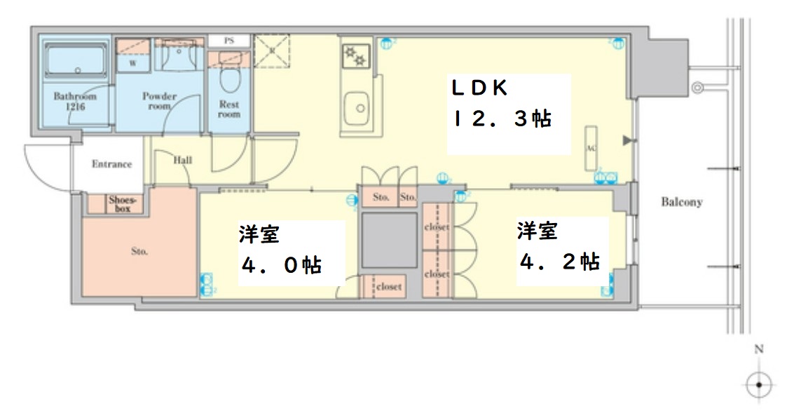 RJR堺筋本町タワー　間取り