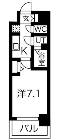 ファステート難波WESTパーク　間取り