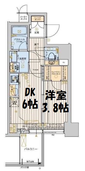 RISING Maison本町橋　間取り