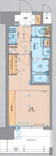 ミリオン四天王寺夕陽丘Ⅱ　間取り