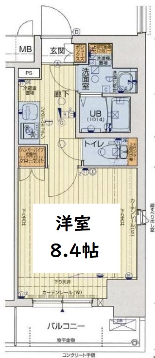 セオリー難波WEST　間取り