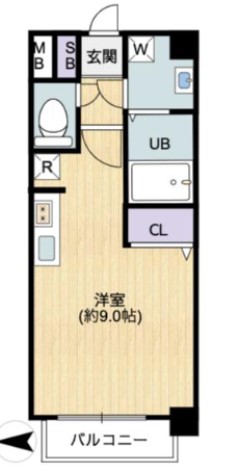 アクアプレイス南堀江　間取り