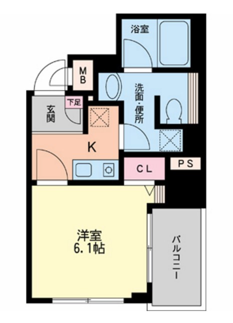 フォレステージュ北堀江　間取り