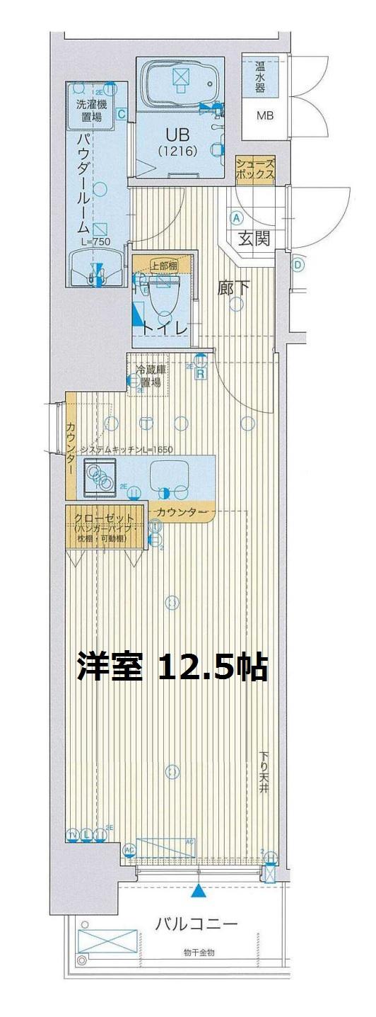 アスヴェル大阪城WESTⅡ　間取り