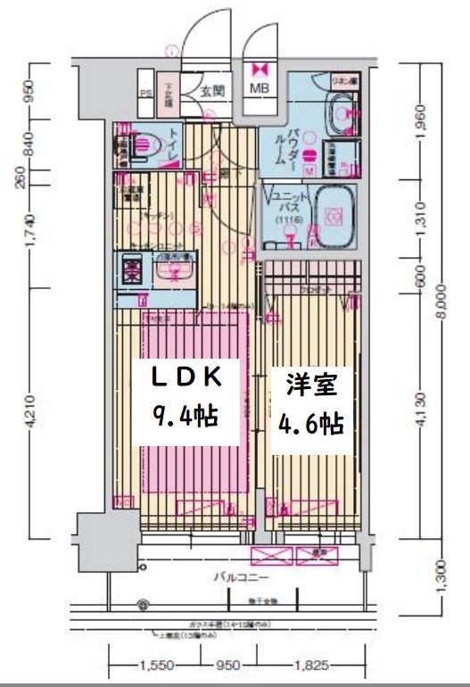 プレサンス立売堀パークシティ　間取り
