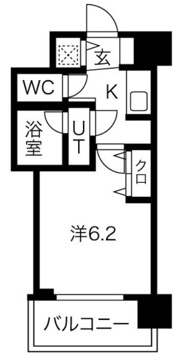 アクアプレイス梅田Ⅲ　間取り