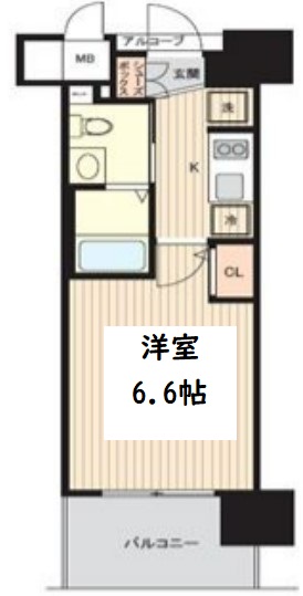 エステムコート梅田・天神橋Ⅱグラシオ　間取り